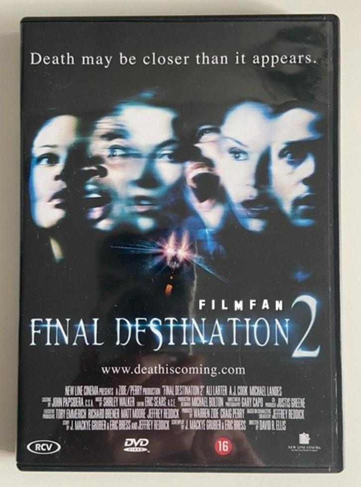 DVD Final Destination 2, Cd's en Dvd's, Dvd's | Horror, Zo goed als nieuw, Overige genres, Vanaf 16 jaar, Ophalen of Verzenden