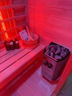 Luxe Combi Sauna (Infrarood + Finse Sauna) – Gratis Montage️, Ophalen of Verzenden, Zo goed als nieuw, Fins of Traditioneel, Complete sauna