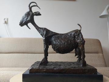 Geit Pablo Picasso Bronzen Beeld She Goat Gesigneerd Nummer