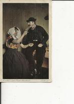Zuid Beveland Pijproker krijgt een vuurtje, Verzamelen, Ansichtkaarten | Nederland, Ophalen of Verzenden, Voor 1920, Ongelopen