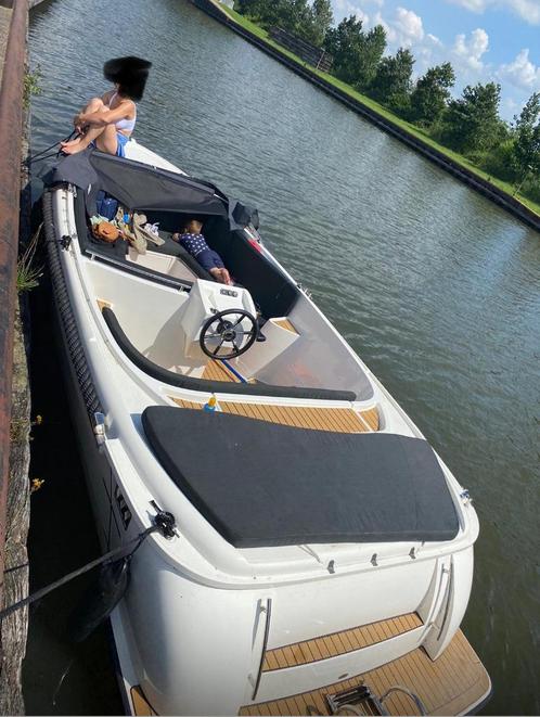 Te koop sloep - Topcraft 605, Watersport en Boten, Sloepen, Zo goed als nieuw, 30 tot 50 pk, 3 tot 6 meter, Buitenboordmotor, Benzine