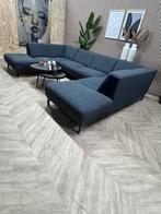 ZGAN Montel Viano U-Bank / Hoekbank - Antraciet - 345 cm, Huis en Inrichting, Ophalen, Moderne Montel Viano Design Hoekbank U-Bank Antraciet Donker