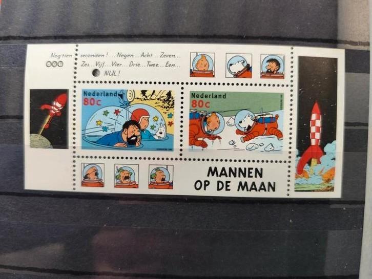 Kuifje Mannen op de Maan Postzegels, Postzegels en Munten, Postzegels | Nederland, Postfris, Na 1940, Ophalen of Verzenden