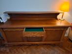 Mooi eiken dressoir met houtsnijwerk, Huis en Inrichting, Kasten | Buffetkasten, Gebruikt, Eikenhout, 200 cm of meer, Minder dan 100 cm