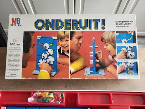 spel Onderuit vintage netjes en compleet!, Hobby en Vrije tijd, Gezelschapsspellen | Bordspellen, Gebruikt, Een of twee spelers