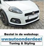 Maxton Fiat Grande Punto Abarth Spoiler Lip Splitter, Auto diversen, Tuning en Styling, Verzenden