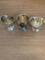Verzilverd Douwe Egberts Melkkannetje, lepelvaasje en suiike, Antiek en Kunst, Antiek | Goud en Zilver, Ophalen of Verzenden