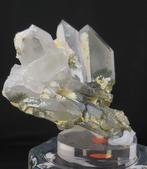 Quartz met epidoot, Verzamelen, Mineralen en Fossielen, Ophalen of Verzenden