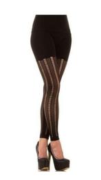 Legging met Netpatroon (032), Legging, Zwart, Nieuw, Ophalen of Verzenden