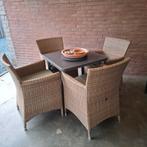 4x tuinstoel met tafel in nieuwstaat wegens overlijden, Tuin en Terras, Ophalen, Zo goed als nieuw, Stoel