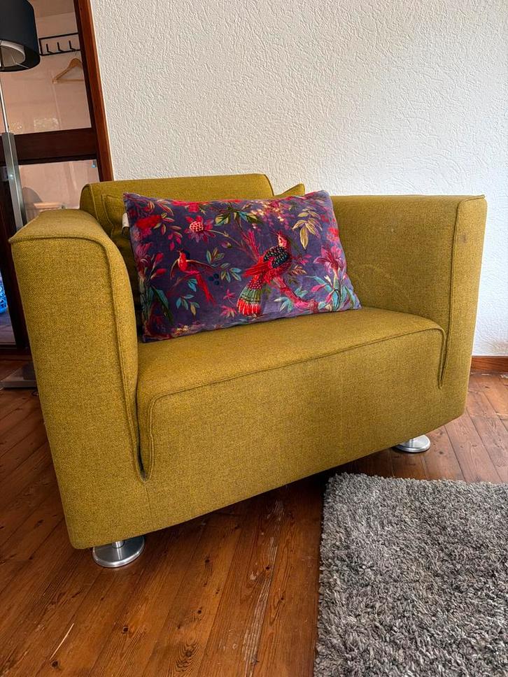 Design on Stock Fauteuil, Huis en Inrichting, Fauteuils, Gebruikt, Stof, 75 tot 100 cm, 75 tot 100 cm, Ophalen
