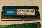 Crucial 8GB SODIMM DDR4 2400MHz RAM geheugen, Computers en Software, RAM geheugen, Ophalen of Verzenden, Zo goed als nieuw, DDR4