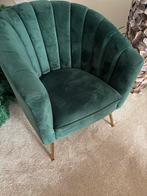 Richmond groene velvet fauteuil, Ophalen, Zo goed als nieuw, 50 tot 75 cm