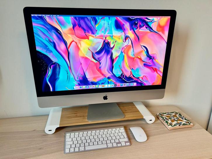 ⚡️ iMac 27” 5K (2015) – i5 | 1 TB Fusion & Sequoia 2025 ⚡️, Computers en Software, Apple Desktops, Zo goed als nieuw, iMac, HDD en SSD