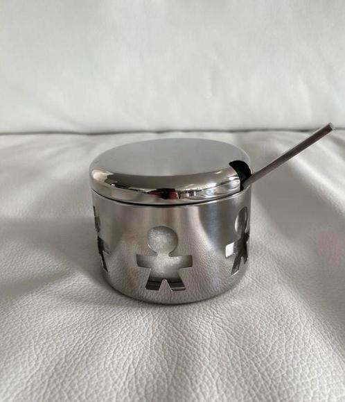 Suikerpot Alessi ZGAN, Huis en Inrichting, Keuken | Potten en Pannen, Zo goed als nieuw, Rvs, Ophalen of Verzenden