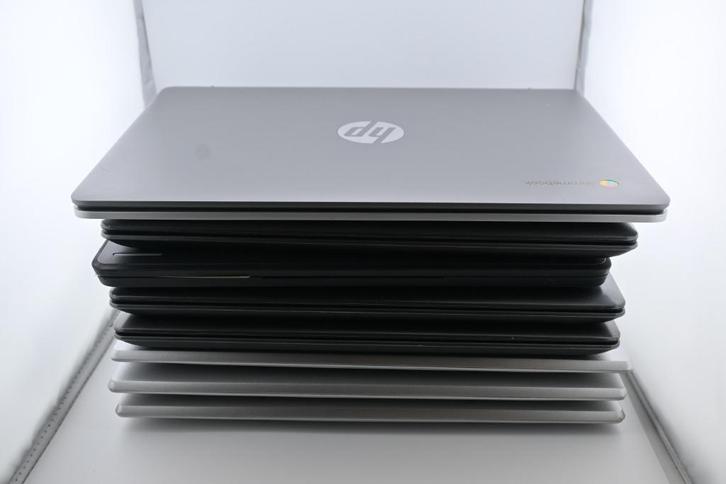 Partij chromebooks 8 stuks met oplader Acer/HP, Computers en Software, Chromebooks, Gebruikt, 4 GB of minder, 32 GB of minder