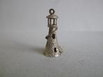Oude bedel zilver Stenen Vuurtoren Wenteltrap, Verzenden, Zilver, Hanger