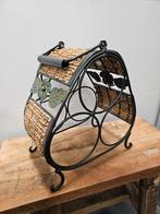 LEUK OUD BROCANT FRANS WIJNREKJE, Huis en Inrichting, Woonaccessoires | Wijnrekken, Gebruikt, Ophalen of Verzenden, Minder dan 5 flessen