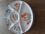 5 Vintage wildflower fondue borden, Antiek en Kunst, Ophalen of Verzenden