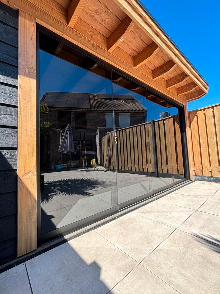 Glazen schuifwanden, Tuin en Terras, Overkappingen, Nieuw, Veranda, Ophalen