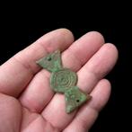 Romeins Militair riembeslag 1e / 4 e eeuw n.Chr Bodemvondst, Ophalen of Verzenden, Brons, Overige typen