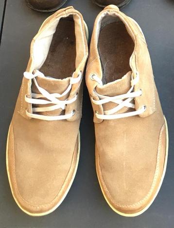 Beige suède lederen bootschoenen Pier One eigen binnenzolen  beschikbaar voor biedingen