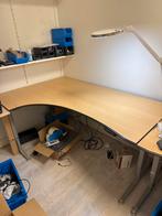 Elektrisch verstelbaar hoekbureau 180 x 120, Ophalen, Elektrisch, Gebruikt, Stabureau