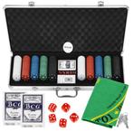 Pokerset - 500 Chips - Inclusief Koffer - Poker, Drie of vier spelers, Ophalen, Zo goed als nieuw, Onbekend
