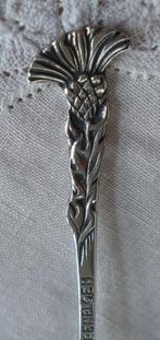 Oud verzilverd lepeltje Korenbloem / Bloem, Antiek en Kunst, Ophalen of Verzenden