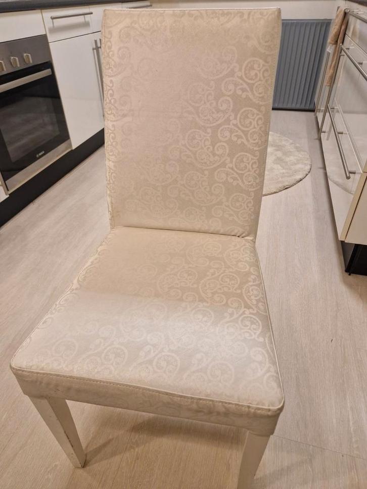 5 Stevige Eetkamerstoelen met Patroon - Tiel, Huis en Inrichting, Stoelen, Ophalen of Verzenden