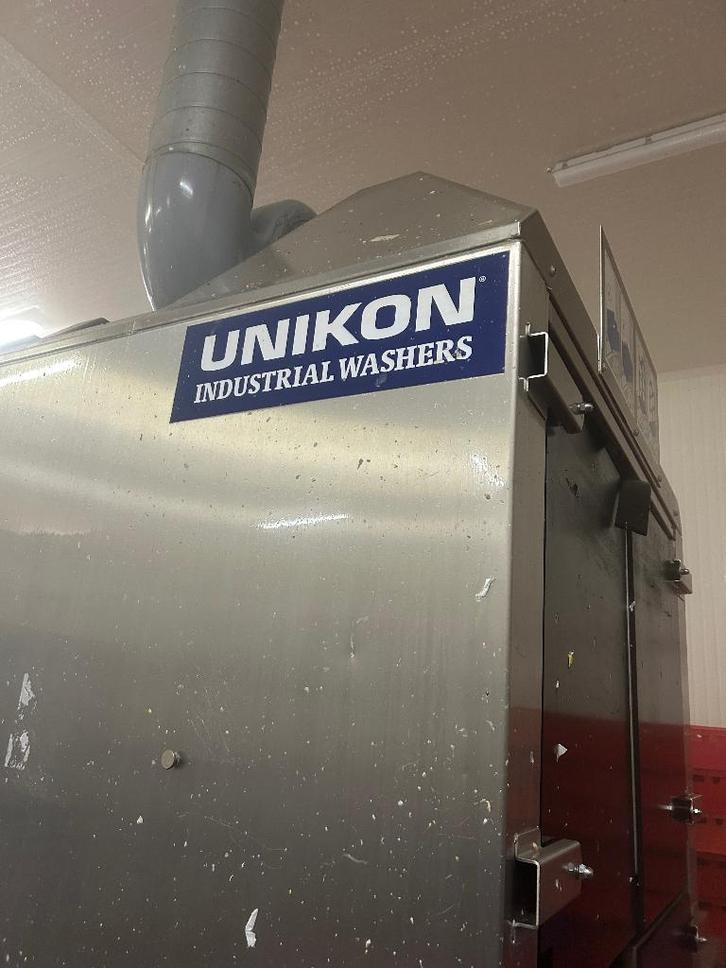 Te koop industriële wasmachine Unikon, Witgoed en Apparatuur, Wasmachines, Gebruikt, 1200 tot 1600 toeren, Ophalen