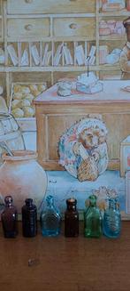 6 Vintage Miniatuur Flesjes 1970's, Ophalen of Verzenden