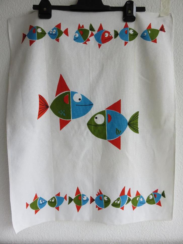 Vintage Sunil baby doek met vissen, Kinderen en Baby's, Badjes en Verzorging, Zo goed als nieuw, Overige typen, Overige merken