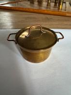 Koperen pan met deksel miniatuur-letterbak, Antiek en Kunst, Antiek | Koper en Brons, Ophalen of Verzenden