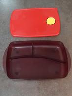 Tupperware crystal plus magnetron 3 vaks bord nieuwstaat, Ophalen of Verzenden, Zo goed als nieuw, Schaal