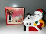 Vintage windlicht Santa waxinelichthouder, Diversen, Ophalen of Verzenden, Gebruikt
