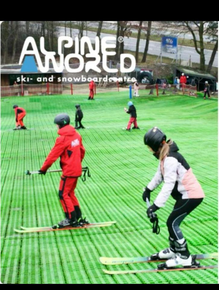 1 proefles skiën alpine world Oss, Tickets en Kaartjes, Kortingen en Cadeaubonnen, Eén persoon, Cadeaubon