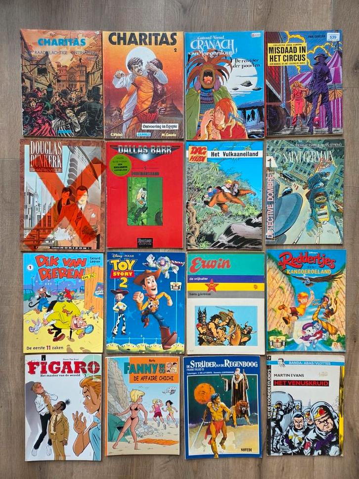 Partij strips vanaf 0,60 per stuk prima albums, Boeken, Stripboeken, Gelezen, Meerdere stripboeken, Ophalen of Verzenden