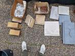 Restjes Vintage tegels, evt ook te gebruiken voor mozaiek, Doe-het-zelf en Verbouw, Tegels, Ophalen, Gebruikt, Keramiek, Minder dan 20 cm