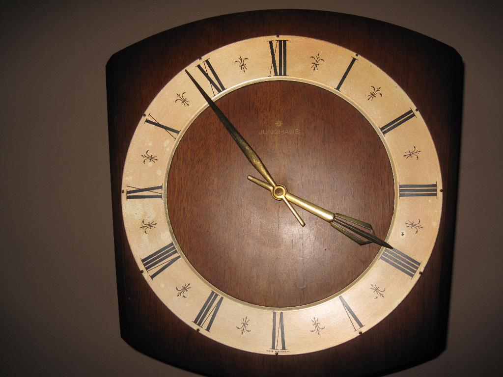 Vintage / Junghans Klok 60er jaren / loopt perfect / Retro, Ophalen of Verzenden, Gebruikt, Wandklok