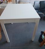 Uitschuifbare  witte ikea tafel, Ophalen, 50 tot 100 cm, 50 tot 100 cm, Zo goed als nieuw