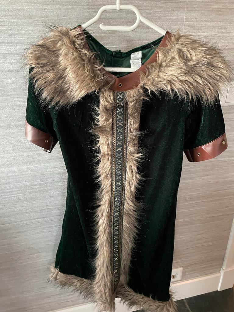 Viking Jurk Carnaval - Maat S, Ophalen of Verzenden, Gebruikt, 104 of kleiner, Meisje