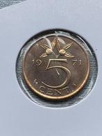 5 cent 1971, Postzegels en Munten, Munten | Nederland, Ophalen of Verzenden, Koningin Juliana, 1 cent
