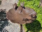 VOGELSCHAAL IN SCHELPVORM / gietijzer, Nieuw, Info@huisentuindecoratiemarie.nl, Huis en tuin decoratie marie, Peize