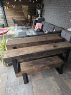 Bielzen buiten bankjes LAATSTE!!, Ophalen of Verzenden, Zo goed als nieuw, Hout