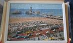 puzzel scheveningen - 60er jaren - ongeveer 160 stukjes, Hobby en Vrije tijd, Denksport en Puzzels, Ophalen of Verzenden, Minder dan 500 stukjes