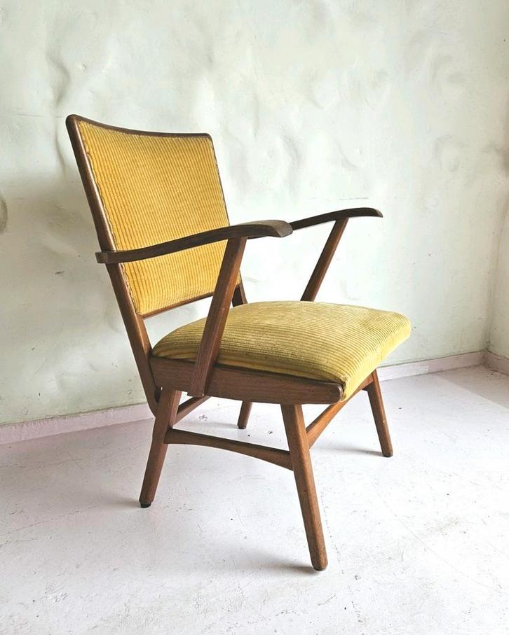 Vintage stoel jaren 50, Huis en Inrichting, Stoelen, Gebruikt, Ophalen