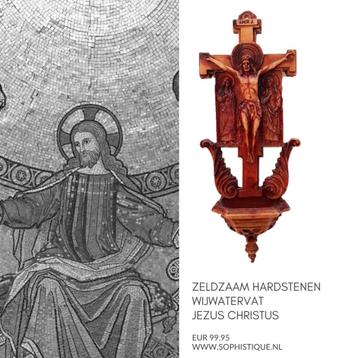 Zeldzaam hardstenen wijwatervat Jezus Christus | EUR 99,95 beschikbaar voor biedingen