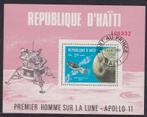 B443 - Haiti michel blok 40 gestempeld , Apollo 11, Verzenden, Gestempeld, Midden-Amerika