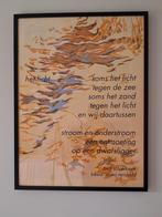 63 x 83 cm lijst gedicht bert schierbeek zeist, Nieuw, Ophalen